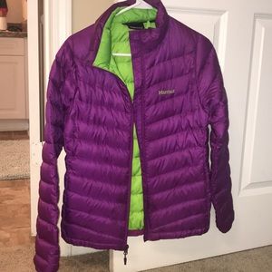 Women’s purple marmot coat
